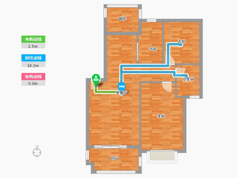 广西壮族自治区-南宁市-长岛800里香江-85.34-户型库-动静线