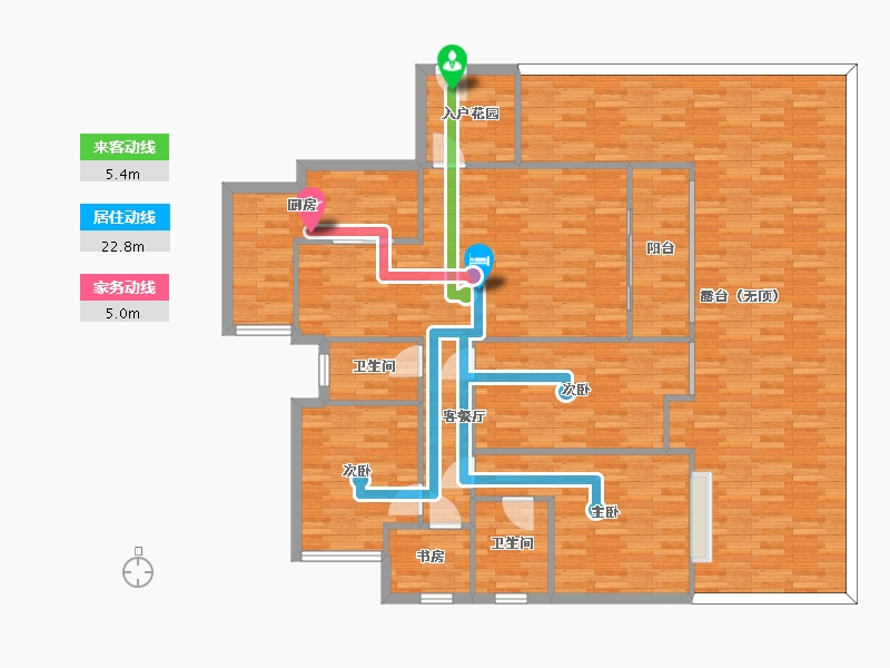 重庆-重庆市-中交丽景-160.82-户型库-动静线