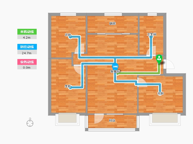 山东省-青岛市-奥润康府-83.99-户型库-动静线