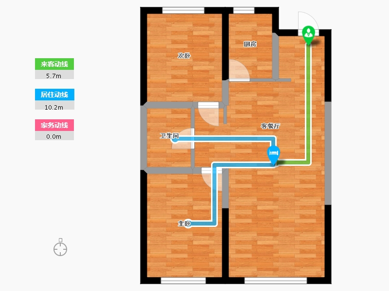 辽宁省-沈阳市-首创光和城-63.57-户型库-动静线