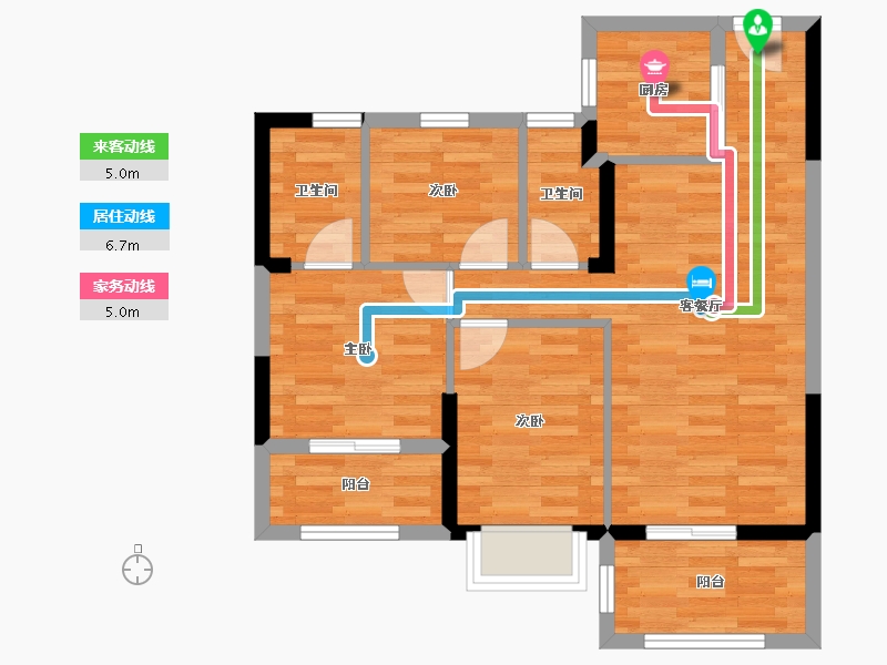 福建省-福州市-滨海首府-65.57-户型库-动静线