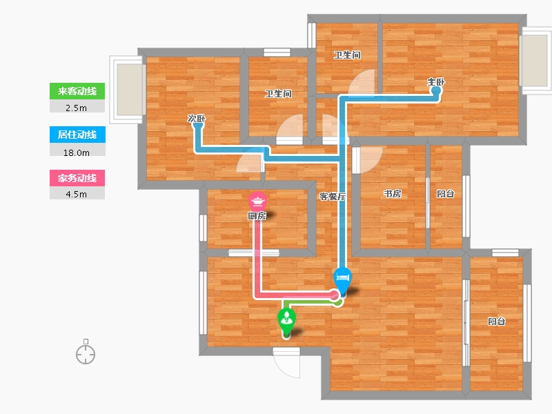 江西省-上饶市-和锦园-86.84-户型库-动静线