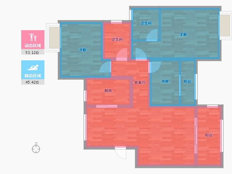 江西省-上饶市-和锦园-86.84-户型库-动静分区