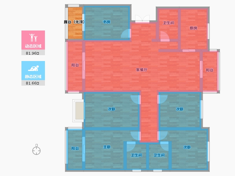 宁夏回族自治区-银川市-三鑫如意苑-148.50-户型库-动静分区