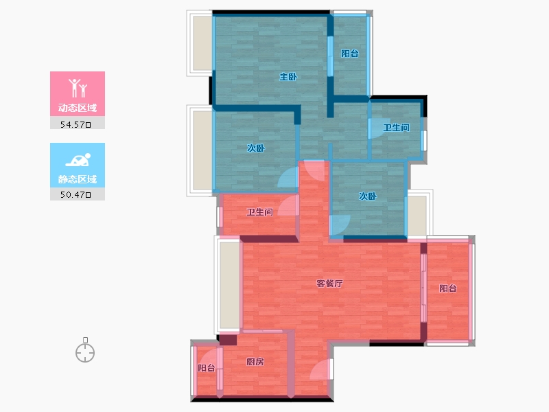 广东省-珠海市-保利天和-93.10-户型库-动静分区