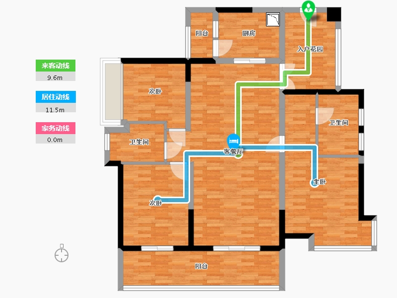 广东省-珠海市-保利天和-116.83-户型库-动静线