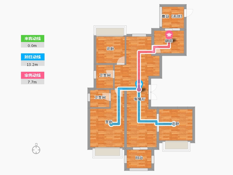 浙江省-温州市-瑞安市鸿源丽源-92.37-户型库-动静线