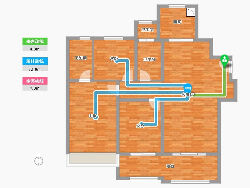 河南省-郑州市-普罗理想国-115.58-户型库-动静线