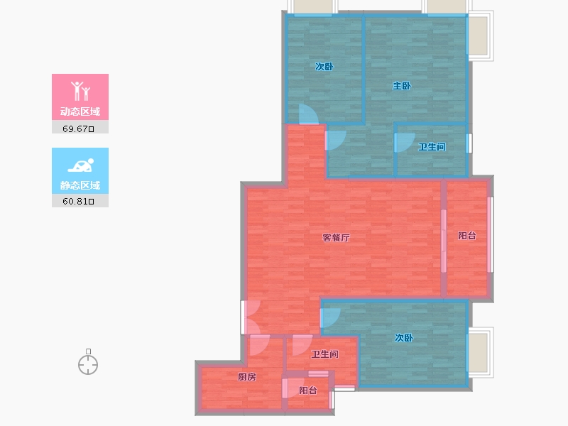 广东省-广州市-西关海-118.40-户型库-动静分区