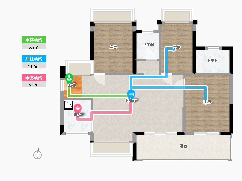 广东省-深圳市-泰丰枫林岸-85.87-户型库-动静线