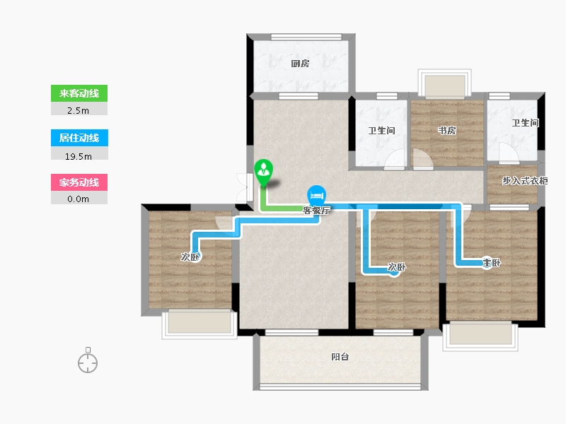 江苏省-盐城市-荣润·麒麟府-108.00-户型库-动静线