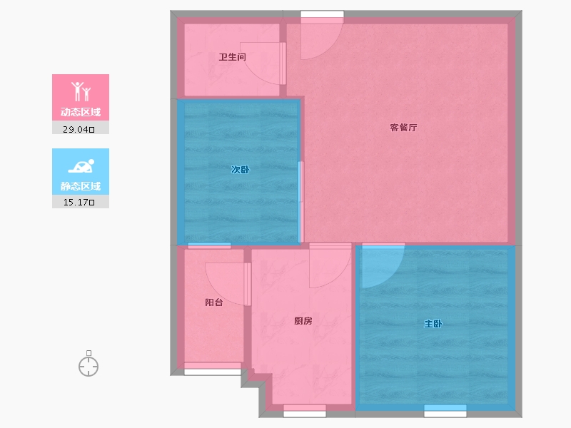 重庆-重庆市-怡景园-39.75-户型库-动静分区