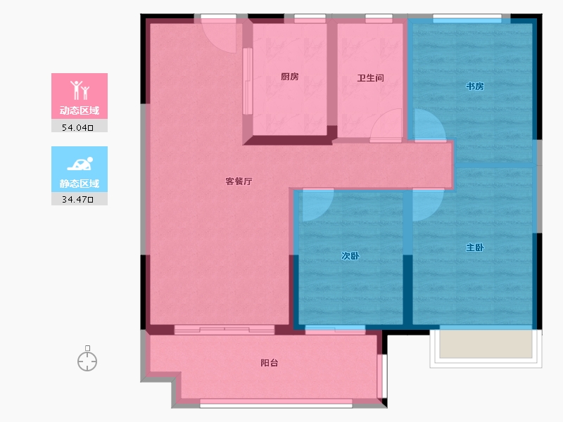 江苏省-南通市-观澜台-79.00-户型库-动静分区