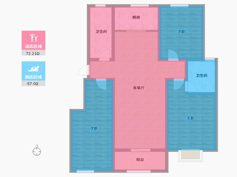 河南省-濮阳市-复兴时代-125.00-户型库-动静分区