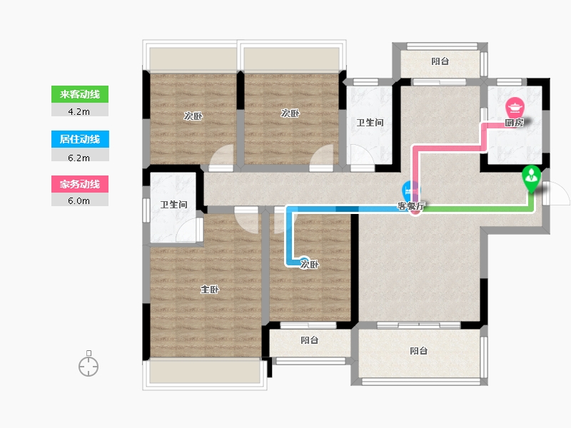 四川省-泸州市-江语长滩-104.51-户型库-动静线