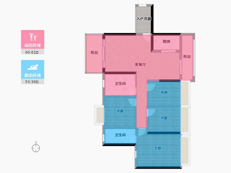 广东省-河源市-坚基・美丽城-103.72-户型库-动静分区