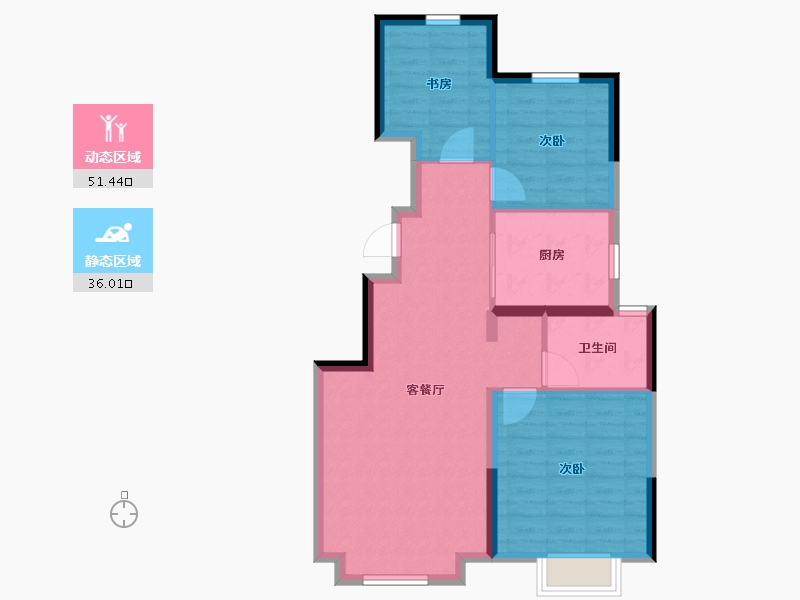 天津-天津市-天安象屿智慧城-79.00-户型库-动静分区