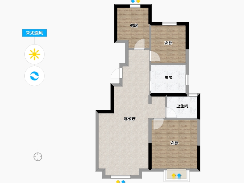 天津-天津市-天安象屿智慧城-79.00-户型库-采光通风