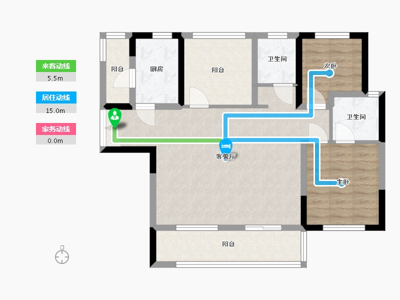 广西壮族自治区-桂林市-栖霞府-79.79-户型库-动静线