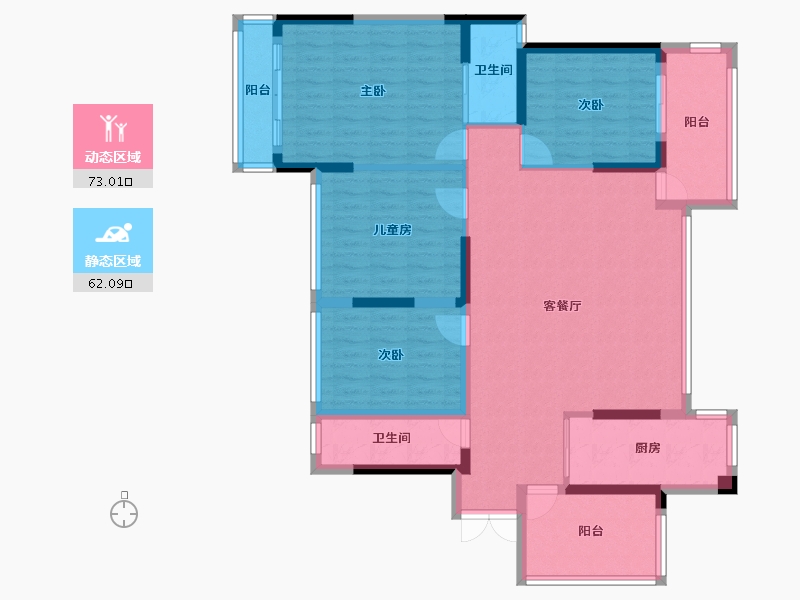 广西壮族自治区-柳州市-万和・新希望-121.40-户型库-动静分区