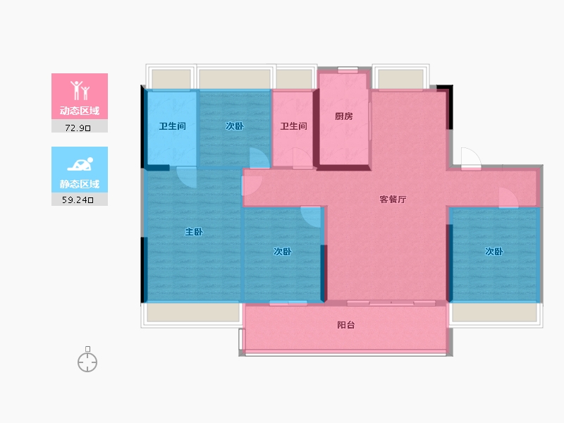 江苏省-连云港市-灌南碧桂园-120.01-户型库-动静分区