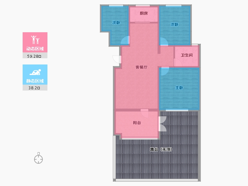 新疆维吾尔自治区-乌鲁木齐市-灵香小镇-129.62-户型库-动静分区