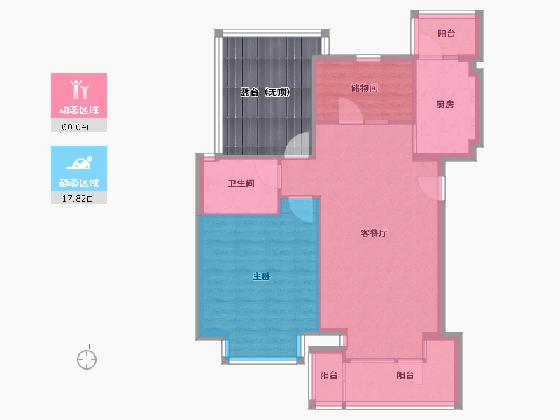 河北省-廊坊市-星河皓月-81.82-户型库-动静分区