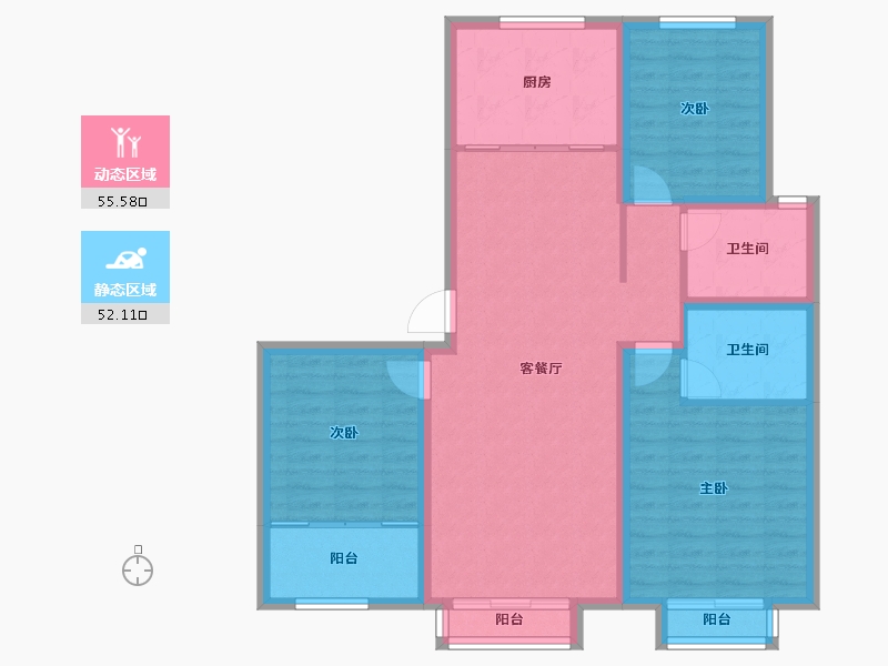 河北省-衡水市-景县泰华丽景福苑-97.00-户型库-动静分区