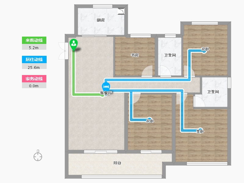 浙江省-湖州市-佳源都市-112.68-户型库-动静线