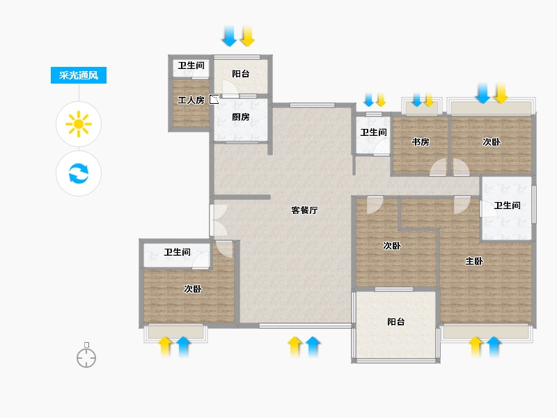 江苏省-镇江市-大学印象-252.00-户型库-采光通风