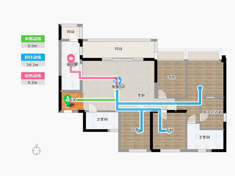 四川省-成都市-华润置地悦玺-123.80-户型库-动静线