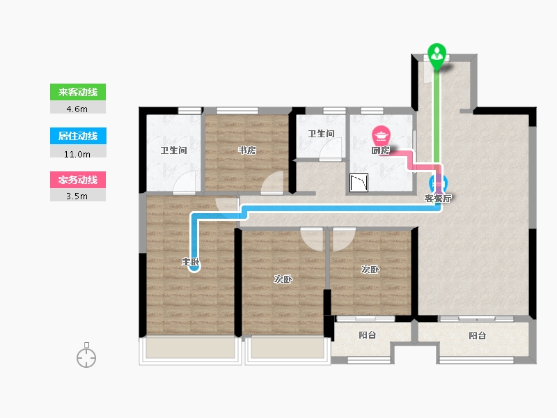 河南省-郑州市-万科城-110.00-户型库-动静线