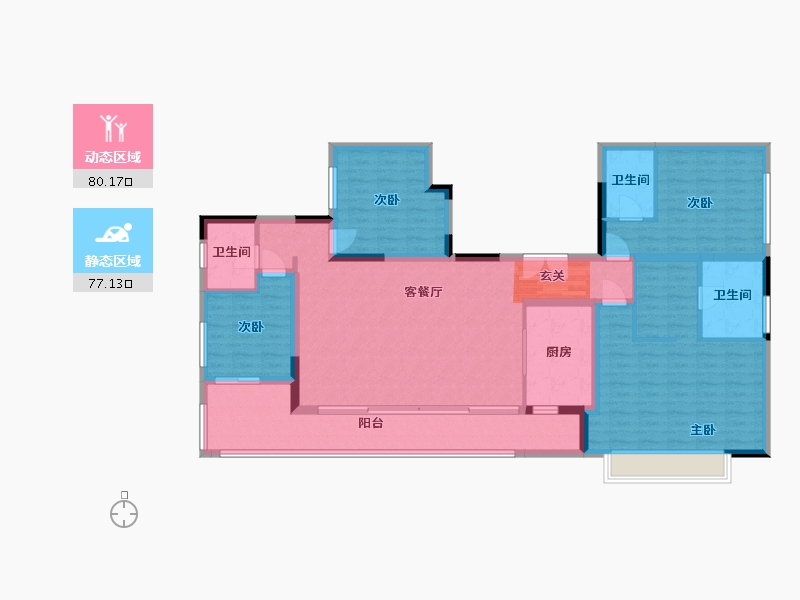 四川省-成都市-新希望锦官府-142.01-户型库-动静分区