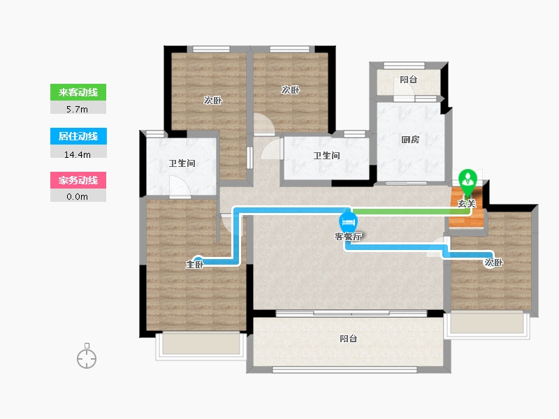 四川省-成都市-天湖湾-116.11-户型库-动静线