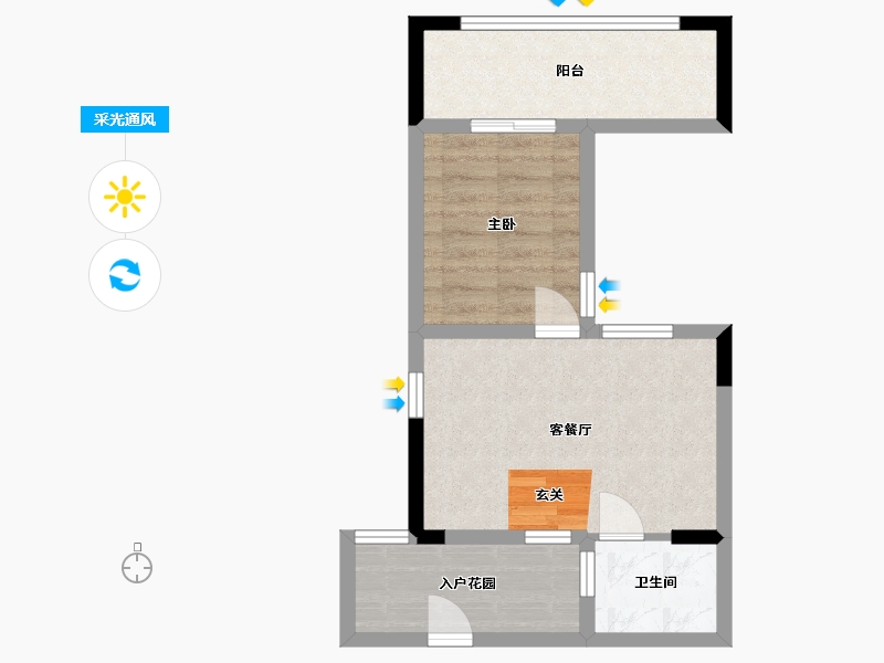 四川省-成都市-恒大御海天下-45.41-户型库-采光通风