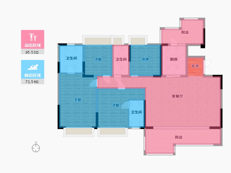 四川省-成都市-梵悦里-150.05-户型库-动静分区