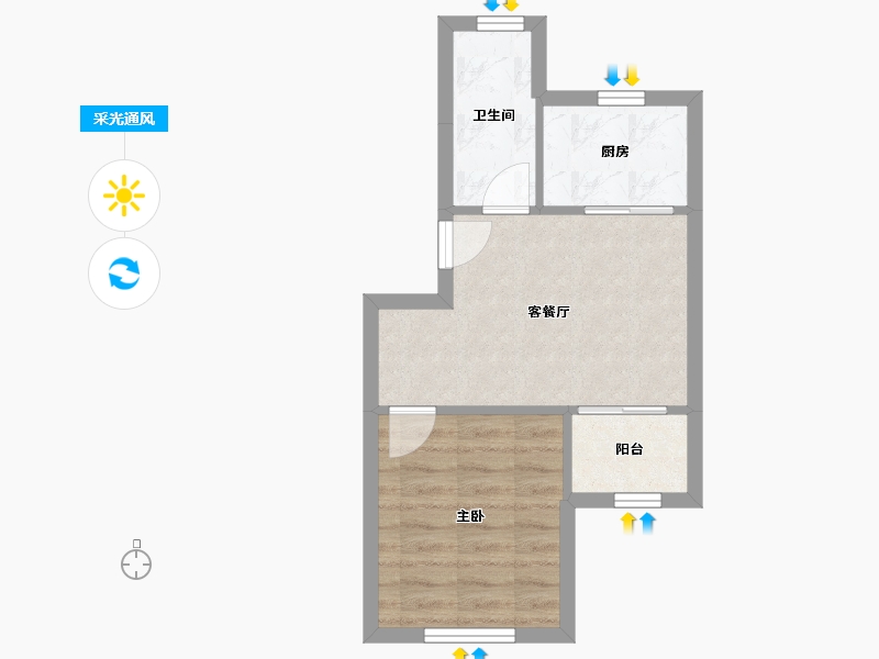 上海-上海市-川杨新苑-37.55-户型库-采光通风