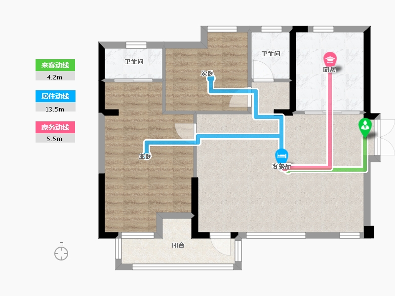 四川省-泸州市-酒城国际-78.39-户型库-动静线