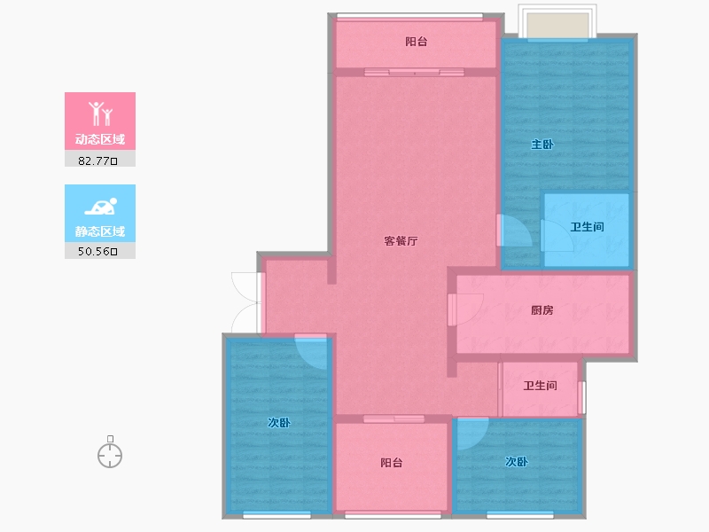 山西省-长治市-潞城泽福湾小区-120.01-户型库-动静分区