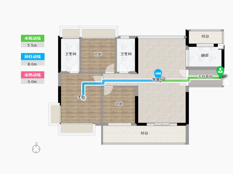 广东省-中山市-御景名都花园-102.13-户型库-动静线