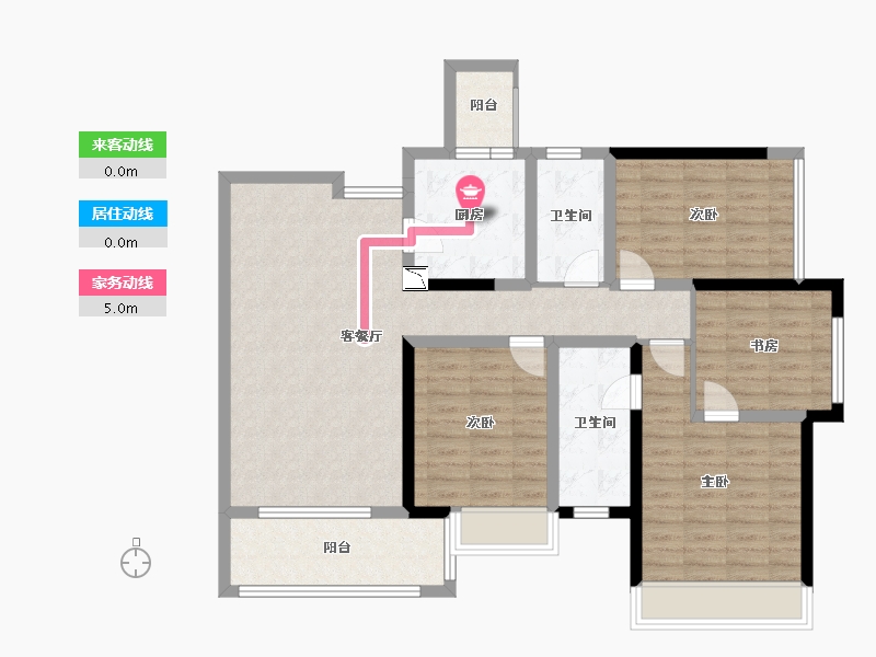 四川省-成都市-远大中央公园-111.41-户型库-动静线