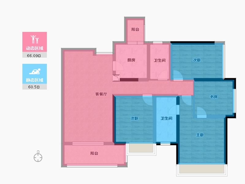 四川省-成都市-远大中央公园-111.41-户型库-动静分区