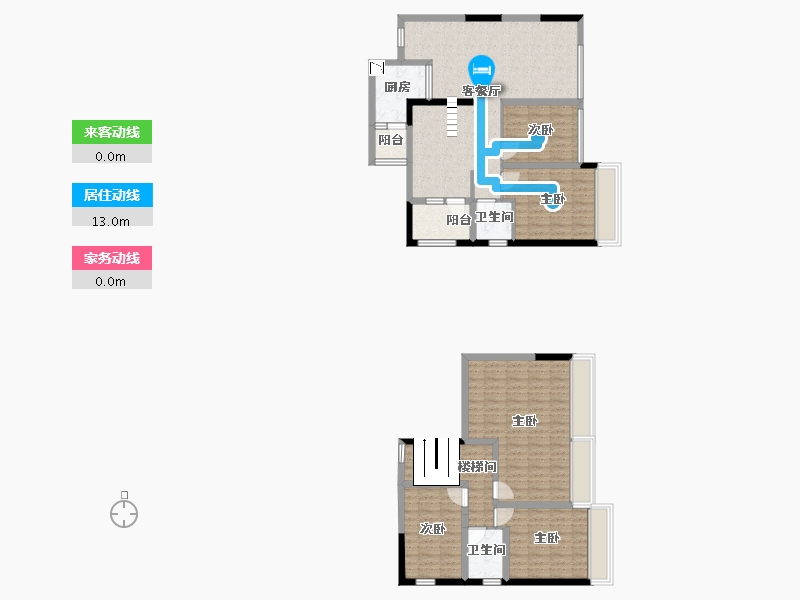 四川省-成都市-中铁骑士府邸-125.93-户型库-动静线