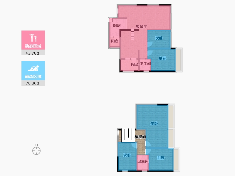 四川省-成都市-中铁骑士府邸-125.93-户型库-动静分区