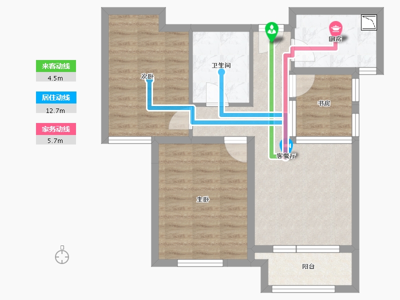 河北省-保定市-鸿坤理想湾-62.08-户型库-动静线