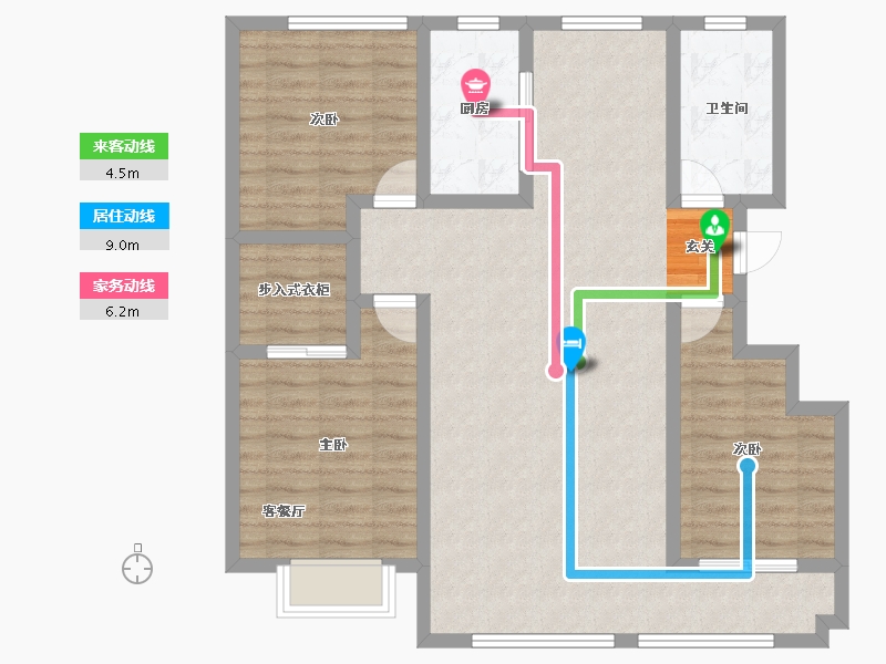 山东省-聊城市-学府新城-100.00-户型库-动静线