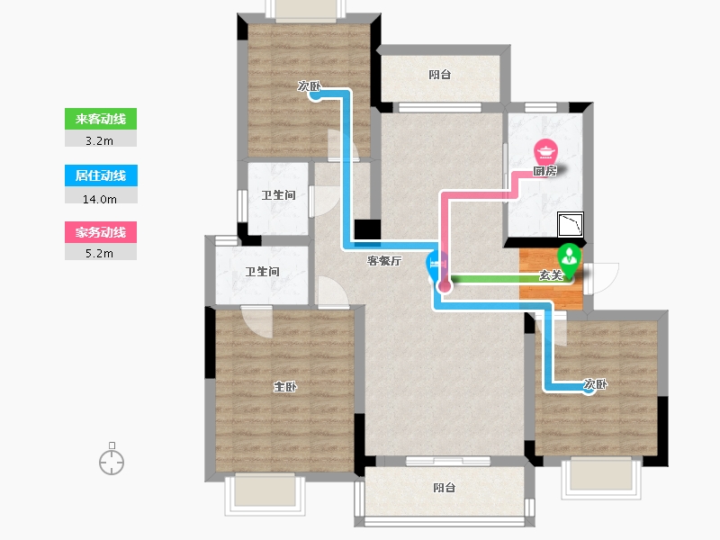 湖北省-武汉市-武汉中国健康谷-93.68-户型库-动静线