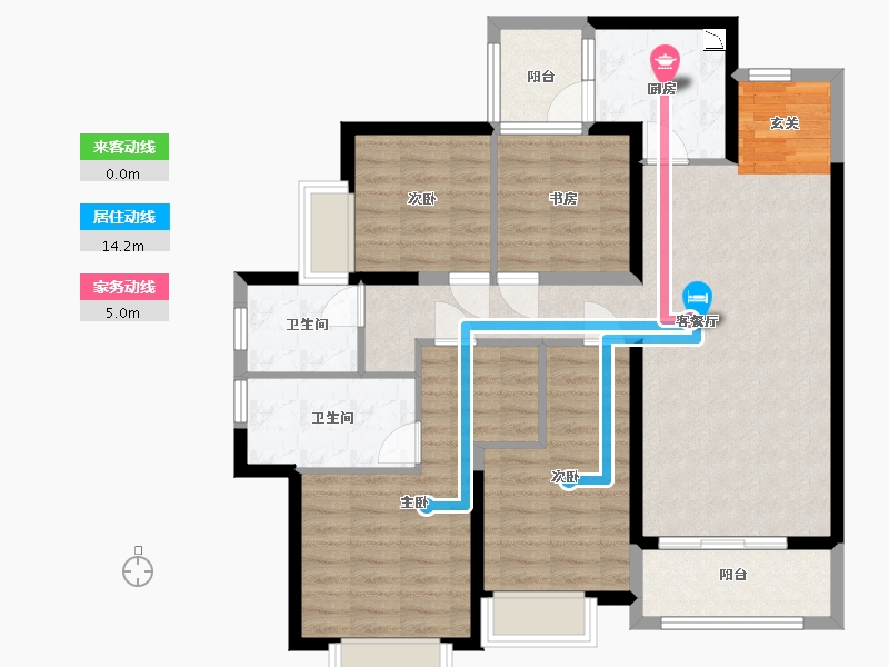 云南省-昆明市-上悦天地-101.00-户型库-动静线