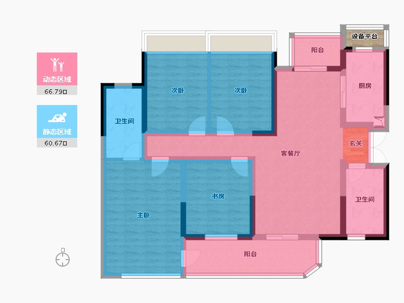 四川省-成都市-香璟台东苑-114.27-户型库-动静分区