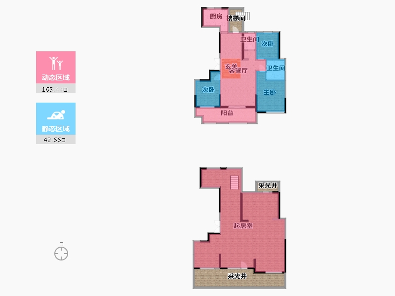 山东省-临沂市-致远沂河传奇-217.77-户型库-动静分区